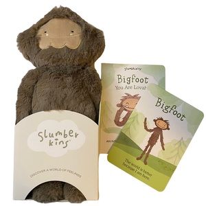 Slumberkins Bigfoot Kin with book and card